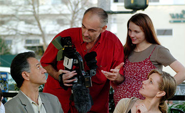 Ian Vernon directing actors in Los Angeles