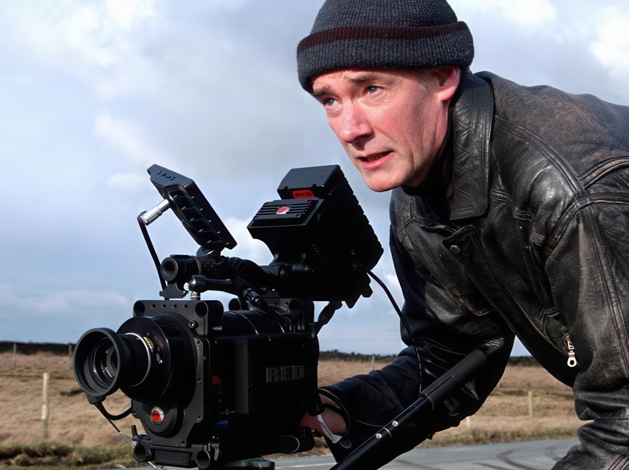 Directing — on location, RED camera