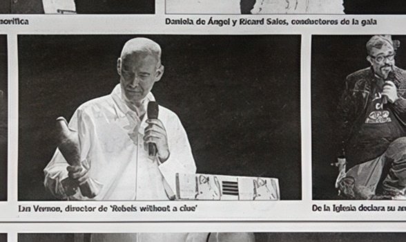 Newspaper coverage of Ian Vernon at the Ibiza International Film Festival